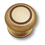 Ручка кнопка современная классика, античная бронза (06815)