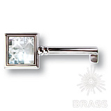 Ключ с кристаллом Swarovski, глянцевый хром (15.511.42.SWA.07)