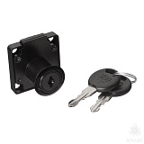 Накладной мебельный замок M-850 с функцией мастер-ключ, цвет чёрный (14.01.067-9)