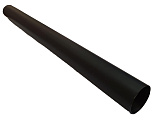 Штанга (труба) гардеробная круглая стальная, D = 25 мм, толщина стенки 0,7 мм, длина 3 м, цвет черный (TR03/2,5*300/Bl/0,7)