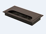 Заглушка кабель-канала 80х160 мм пластик, черный (PK-P80160-20)