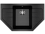 Мойка кухонная угловая, искусственный камень, цвет черный (ES-24/308)