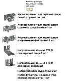 Комплект фурнитуры TopLine L для 2 дверей, передняя дверь справа, STB 11, EB 31 - 18 мм, с огр. хода (9128031)