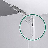 Комплект для торцевой части подъемника ФриСлим Флап при врезном монтаже: 4 заглушки для корпуса + 2 заглушки для регулировочного отверстия + 4 винта + 1 межсекционная стяжка,  цвет БЕЛЫЙ (2724459966) (2724459966)