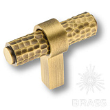 Ручка кнопка, состаренная латунь (07235-013-T13-50)