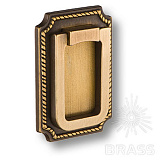 Ручка скоба на подложке морская коллекция, античная бронза (3381.0065.001)