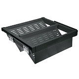 Полка для обуви перфорированная графит, с доводчиком, полного выдвижения (WG-POBUWM60-60)