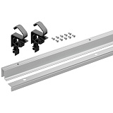 Комплект профилей WingLine L, с перфорацией, L1200 мм, алюминий, цвет серый (9339500)