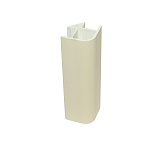 Угол для цоколя 90° универсальный, 100 мм, цвет ваниль глянец (B49000)