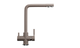 Смеситель кухонный с подключением фильтра питьевой воды, цвет песочный (ES-008-302)