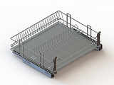 Корзина-сушка в базу шириной 600 мм, покрытие хром (гальваника), под направляющие Hettich (15.07.03.1.0.1)