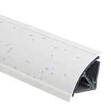 Плинтус Rehau 113 Ледяная искра белая, 3 м  (16094741001/16083891001)