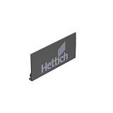 Заглушка на боковину AvanTech You с логотипом"Hettich", антрацит (9257705)